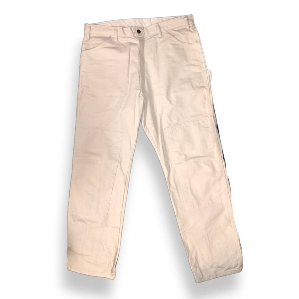 Off-White Dickies High-Waisted Wide-Leg Work Pants / Jeans 38x32